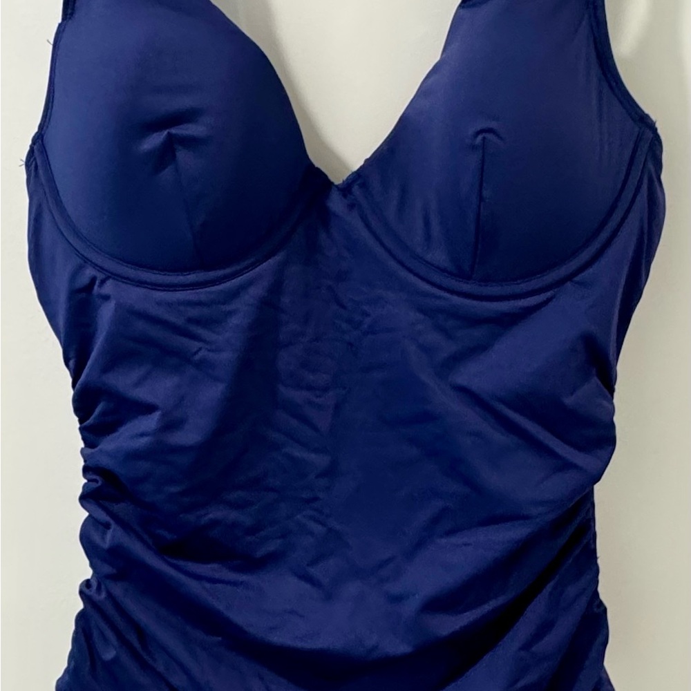 Navy Blue One-Piece Swimsuit